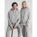 Толстовка с капюшоном унисекс Hoodie, серый меланж, размер S для нанесения логотипа