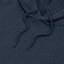 Толстовка с капюшоном унисекс Hoodie, синий меланж, размер S для нанесения логотипа