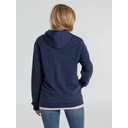 Толстовка с капюшоном унисекс Hoodie, синий меланж, размер S для нанесения логотипа