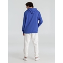 Толстовка с капюшоном унисекс Hoodie, ярко-синий меланж, размер 3XL для нанесения логотипа