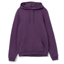 Толстовка с капюшоном унисекс Hoodie, фиолетовый меланж, размер S для нанесения логотипа