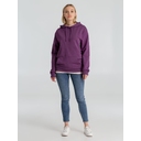 Толстовка с капюшоном унисекс Hoodie, фиолетовый меланж, размер S для нанесения логотипа