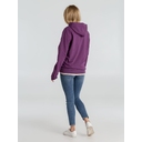 Толстовка с капюшоном унисекс Hoodie, фиолетовый меланж, размер S для нанесения логотипа
