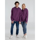 Толстовка с капюшоном унисекс Hoodie, фиолетовый меланж, размер S для нанесения логотипа
