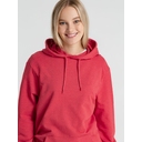 Толстовка с капюшоном унисекс Hoodie, красный меланж, размер M для нанесения логотипа
