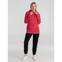 Толстовка с капюшоном унисекс Hoodie, красный меланж, размер M для нанесения логотипа