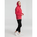Толстовка с капюшоном унисекс Hoodie, красный меланж, размер M для нанесения логотипа