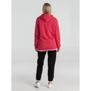 Толстовка с капюшоном унисекс Hoodie, красный меланж, размер M для нанесения логотипа