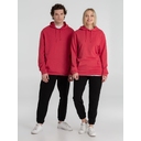 Толстовка с капюшоном унисекс Hoodie, красный меланж, размер M для нанесения логотипа