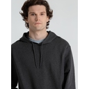 Толстовка с капюшоном унисекс Hoodie, серый меланж (антрацит), размер S для нанесения логотипа