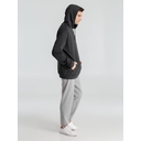 Толстовка с капюшоном унисекс Hoodie, серый меланж (антрацит), размер S для нанесения логотипа