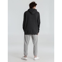 Толстовка с капюшоном унисекс Hoodie, серый меланж (антрацит), размер S для нанесения логотипа