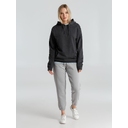 Толстовка с капюшоном унисекс Hoodie, серый меланж (антрацит), размер S для нанесения логотипа