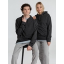 Толстовка с капюшоном унисекс Hoodie, серый меланж (антрацит), размер S для нанесения логотипа