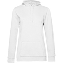 Толстовка с капюшоном женская Hoodie, белая, размер L для нанесения логотипа