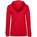 Толстовка с капюшоном женская Hoodie, красная, размер S для нанесения логотипа