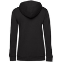 Толстовка с капюшоном женская Hoodie, черная, размер L для нанесения логотипа
