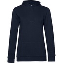 Толстовка с капюшоном женская Hoodie, темно-синяя, размер L для нанесения логотипа