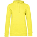 Толстовка с капюшоном женская Hoodie, желтая, размер L для нанесения логотипа