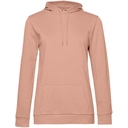 Толстовка с капюшоном женская Hoodie, бежевая (nude), размер L для нанесения логотипа