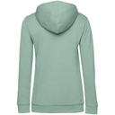 Толстовка с капюшоном женская Hoodie, серо-зеленая, размер S для нанесения логотипа
