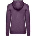 Толстовка с капюшоном женская Hoodie, фиолетовый меланж, размер L для нанесения логотипа