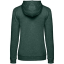 Толстовка с капюшоном женская Hoodie, темно-зеленый меланж, размер L для нанесения логотипа