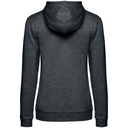 Толстовка с капюшоном женская Hoodie, серый меланж (антрацит), размер L для нанесения логотипа