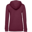 Толстовка с капюшоном женская Hoodie, бордовая, размер L для нанесения логотипа