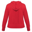 Толстовка женская Hooded Full Zip красная, размер XXL для нанесения логотипа