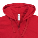 Толстовка женская Hooded Full Zip красная, размер XXL для нанесения логотипа