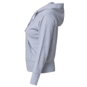 Толстовка женская Hooded Full Zip серый меланж, размер XXL для нанесения логотипа