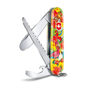 Набор для детей VICTORINOX "Попугай": перочинный нож 84 мм, шнурок на шею, книга-раскраска, красный для нанесения логотипа