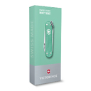 Нож-брелок VICTORINOX Classic SD Alox Colors "Minty Mint", 58 мм, 5 функций, мятный для нанесения логотипа