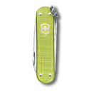 Нож-брелок VICTORINOX Classic SD Alox Colors "Lime Twist", 58 мм, 5 функций, светло-зелёный для нанесения логотипа