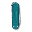 Нож-брелок VICTORINOX Classic SD Alox Colors "Wild Jungle", 58 мм, 5 функций, тёмно-бирюзовый для нанесения логотипа