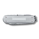 Нож-брелок VICTORINOX Classic Alox, 58 мм, 5 функций, алюминиевая рукоять, серебристый для нанесения логотипа