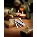 Нож-брелок VICTORINOX Classic Alox, 58 мм, 5 функций, алюминиевая рукоять, серебристый для нанесения логотипа
