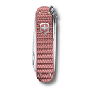 Нож-брелок VICTORINOX Classic SD Precious Alox "Gentle Rose", 58 мм, 5 функций, розовый для нанесения логотипа