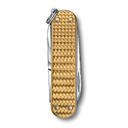 Нож-брелок VICTORINOX Classic SD Precious Alox "Brass Gold", 58 мм, 5 функций, золотистый для нанесения логотипа