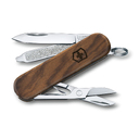 Нож-брелок VICTORINOX Classic SD, 58 мм, 5 функций, деревянная рукоять для нанесения логотипа
