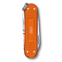 Нож-брелок VICTORINOX Classic Alox LE 2021, 58 мм, 5 функций, алюминиевая рукоять, оранжевый для нанесения логотипа