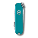Нож-брелок VICTORINOX Classic SD Colors "Mountain Lake", 58 мм, 7 функций, тёмно-бирюзовый для нанесения логотипа