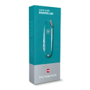 Нож-брелок VICTORINOX Classic SD Colors "Mountain Lake", 58 мм, 7 функций, тёмно-бирюзовый для нанесения логотипа