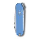 Нож-брелок VICTORINOX Classic SD Colors "Summer Rain", 58 мм, 7 функций, голубой для нанесения логотипа