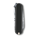 Нож-брелок VICTORINOX Classic SD Colors "Dark Illusion", 58 мм, 7 функций, чёрный для нанесения логотипа