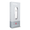 Нож-брелок VICTORINOX Classic SD Colors "Falling Snow", 58 мм, 7 функций, белый для нанесения логотипа