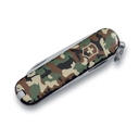 Нож-брелок VICTORINOX Classic SD "Camouflage", 58 мм, 7 функций, зелёный камуфляж для нанесения логотипа