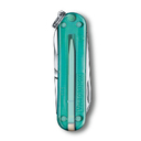 Нож-брелок VICTORINOX Classic SD Colors "Tropical Surf", 58 мм, 7 функций, полупрозрачный бирюзовый для нанесения логотипа