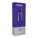 Нож-брелок VICTORINOX Classic SD Colors "Persian Indigo", 58 мм, 7 функций, полупрозрачный индиго для нанесения логотипа